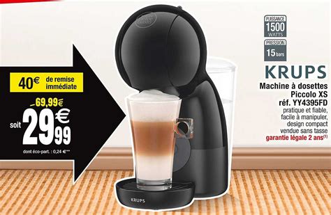 Promo Machine Dosettes Piccolo Xs Krups Chez Cora Icatalogue Fr