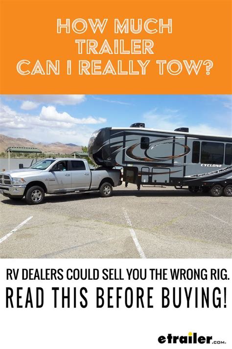 How Much Trailer Can I Really Tow | Towing, Trailer, Trailer accessories