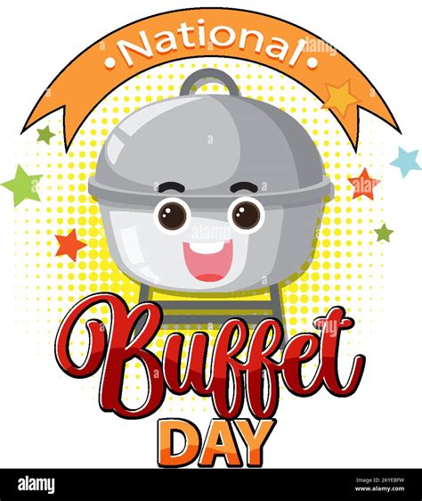 National Buffet Day Banner Design illustration Stock Vector Image & Art ...