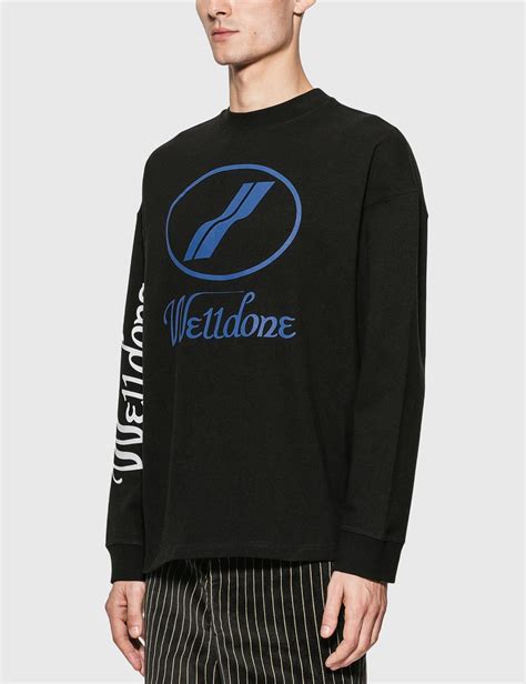 We11done We11done Logo Long Sleeve T Shirt Hbx