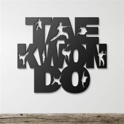 Taekwondo Dad Metal Sign Gift For Taekwondo Lovers Taekwondo Wall Art