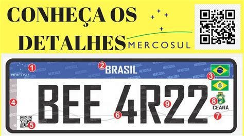 PLACAS MERCOSUL DETALHES YouTube