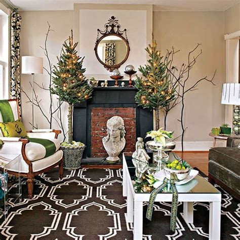 53 Wonderfully modern Christmas decorated living rooms