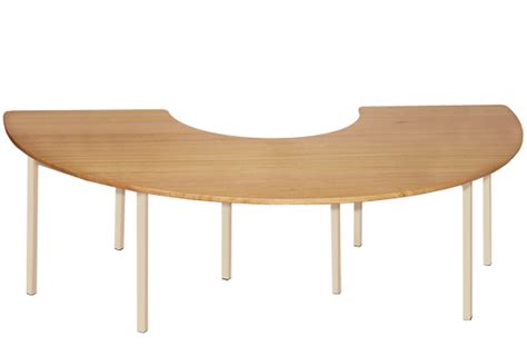 Hardwood French Half Circle Hardwood Furniture Preschool Equipment