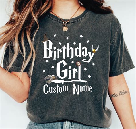 Custom Birthday Shirts for Women, Magic Birthday Girl Shirt, Birthday ...