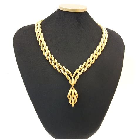 MONET New York 1960 S Exclusive 18kt Gold Plated Necklace Catawiki