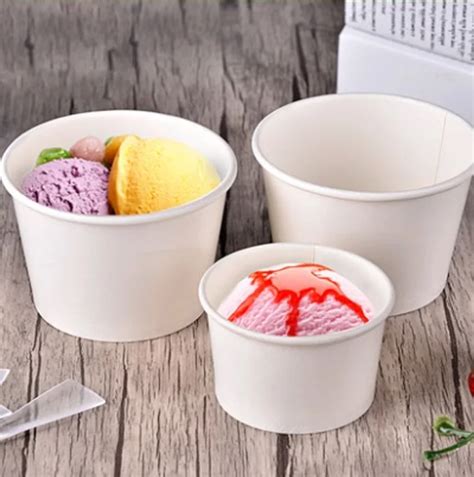 4oz 6oz 8oz 9oz 10oz 12oz Ice Cream Paper Cups Matching Spoons Buy