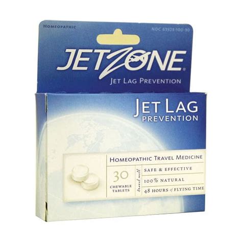 Global Source Jetzone Homeopathic Jet Lag Prevention Chewable Tablets 30 Count