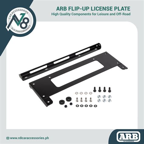 Arb Flip Up License Plate Kit Genuine N8 Car Accessories 4x4