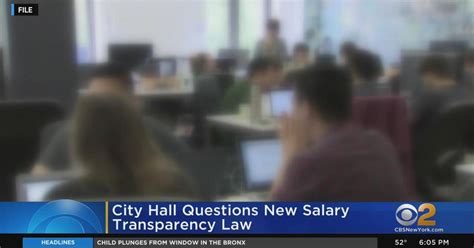 City Hall Questions New Salary Transparency Law Cbs New York