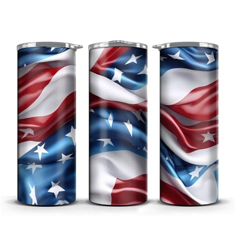 American Flag Skinny Tumbler Seamless Design Etsy