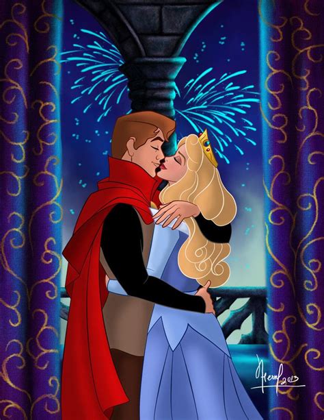 Aurora And Prince Philips Second Kiss Disney Princess Art Disney