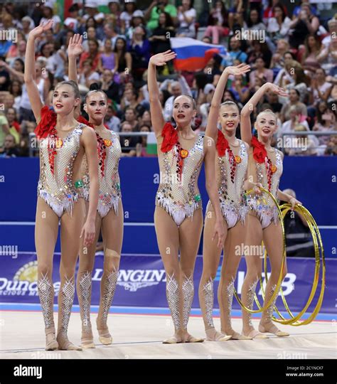 Team Russian Federation Rhythmic Gymnastics Stock Photo Alamy