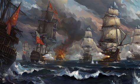 Sea Battle by haryarti.deviantart.com on @DeviantArt | Sea battle, Sailing ships, Ship paintings