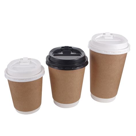 Biodegradable Disposable Single Double Wall Pla Coated Coffee Paper