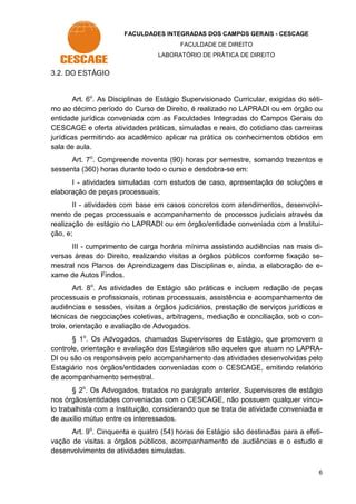 Regulamento De Estagio Curricular Supervisionado PDF