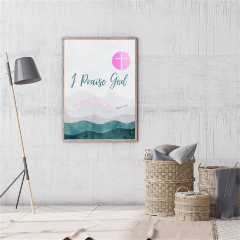 Psalm Printable Bible Verse Poster Psalm 111psalm Wall Etsy