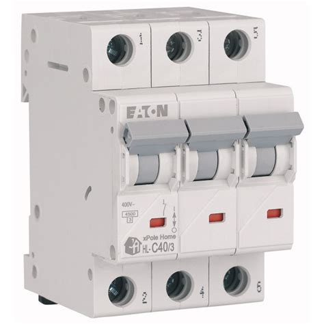 Модульный автоматический выключатель EATON 40 А 3 полюса купить в ...