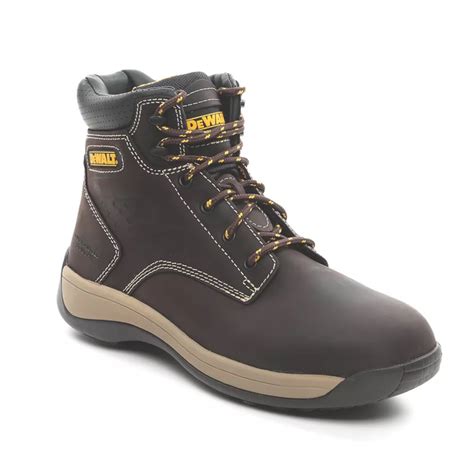 Dewalt Bolster Size 8 Brown Steel Toe Cap Safety Boots Screwfix