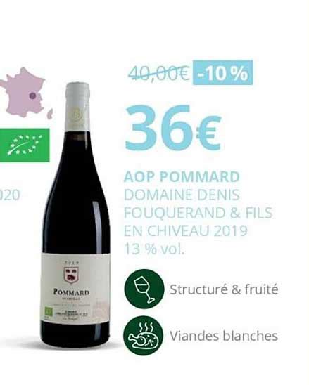 Promo Aop Pommard Domaine Denis Fouquerand Fils En Chiveau