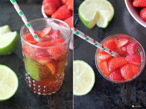 Erdbeer Mojito Cocktail Rezept Mit Erdbeeren Sommer