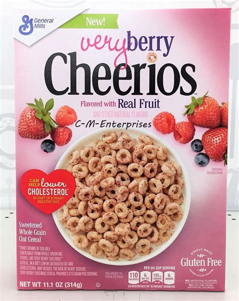 617 Cheerios Very Berry Sweetened Whole Grain Oat Cereal 111 Oz