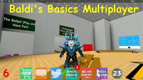 Baldi S Basics Multiplayer Roblox Map Youtube