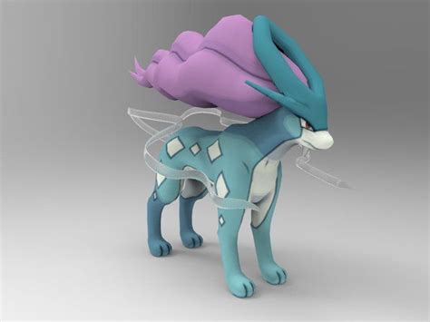 Suicune Pokémon 3d Print 34839 Pokemon 3d Printing Prints