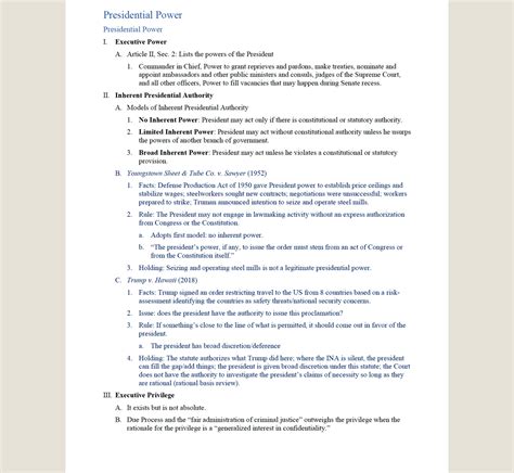 Constitutional Law Outline 1l Law School Notes Law School Outline Con