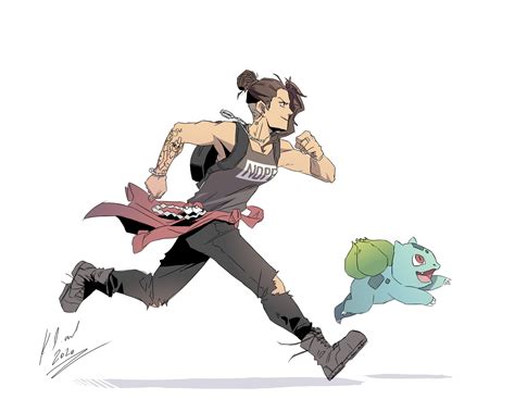 I found out I am less depressed when I draw my gay ass as a pokémon trainer So I hope you