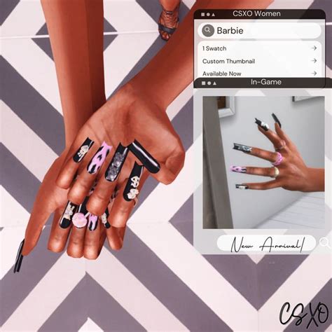 Get More From CeceSims Xo On Patreon In 2024 Sims 4 Nails Sims 4