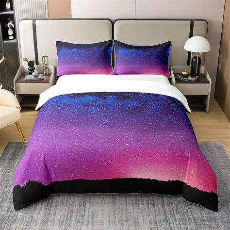 Amazon Jejeloiu Galaxy Duvet Cover 100 Cotton Universe Galaxy