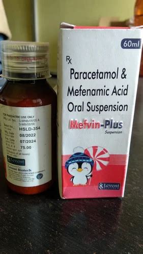 Paracetamol Mefenamic Acid Oral Suspension At Best Price In Paonta Sahib