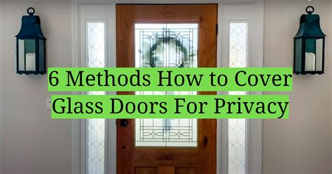 How To Cover Glass Doors For Privacy Easy Guide Homeprofy