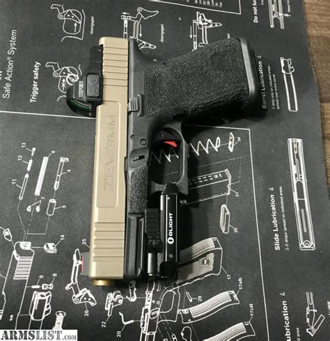 ARMSLIST For Sale Zev Technologies Spartan Glock 19 Gen 3 FDE Olight