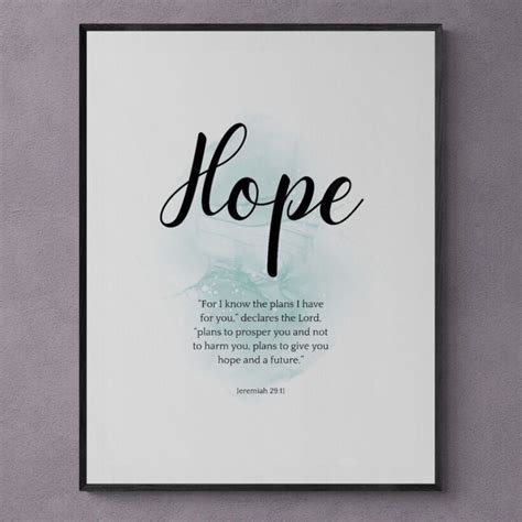 Hope Definition Printable Wall Art Hope Print Hope Etsy