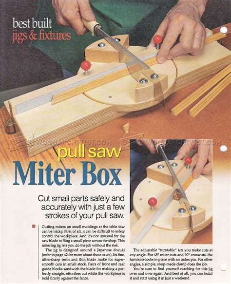 DIY Pull Saw Miter Box • WoodArchivist