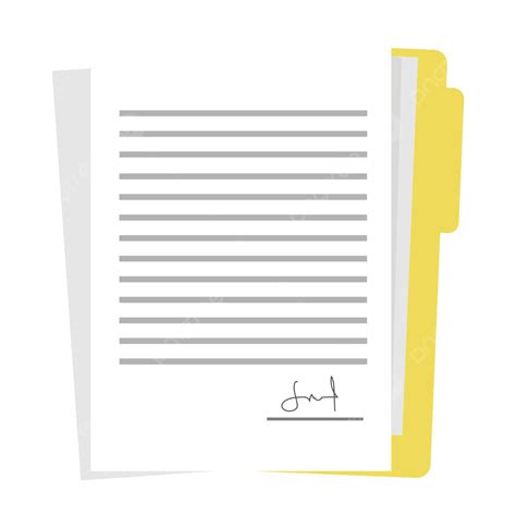 Signed Archive Of Important Documents Vector Documents Signed