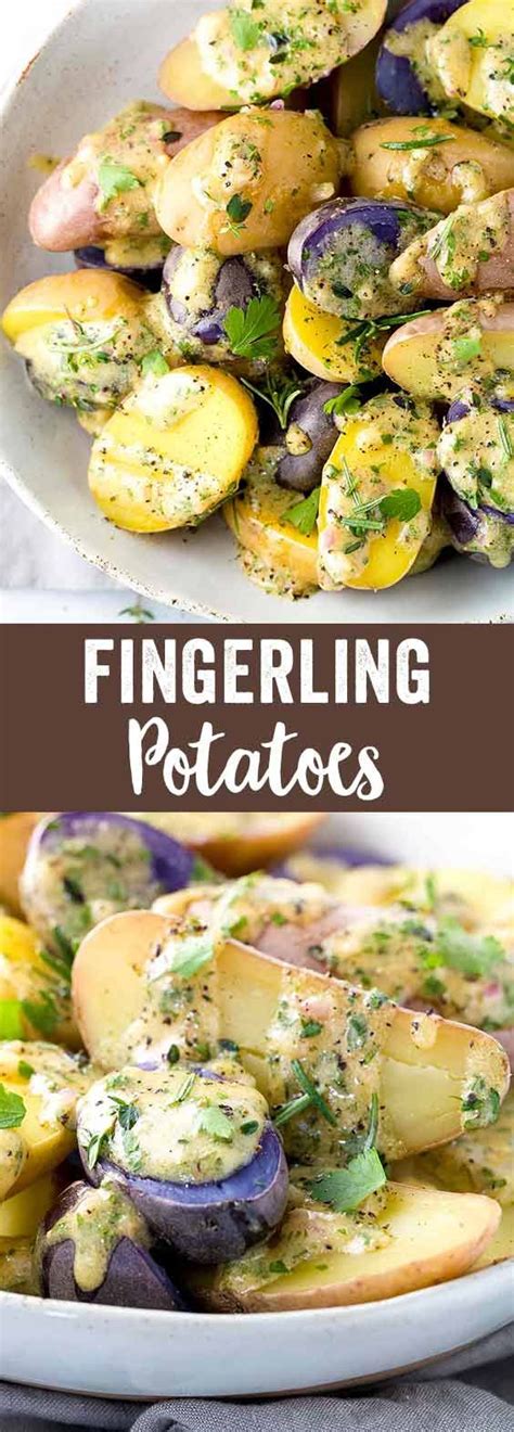 Tangy Lemon Herb Fingerling Potatoes