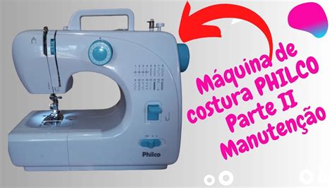 Máquina de costura PHILCO PMC16 BP agulha batendo na lançadeira