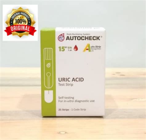 Jual Strip Autocheck Asam Urat Uric Acid Isi Strips Di Lapak Adi