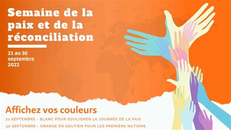 Semaine De La Paix Et De La R Conciliation