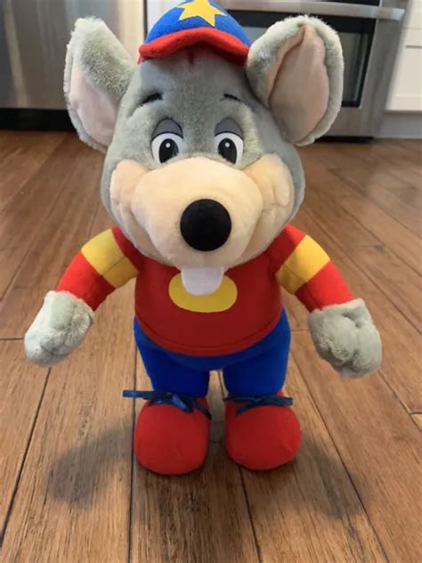 Vintage Rare Chuck E Cheese Plush Showbiz Figure Stuffed Toy