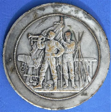 MÉDAILLE CLAIRON ET Drapeau Desaide Verso C A S G XXII groupe