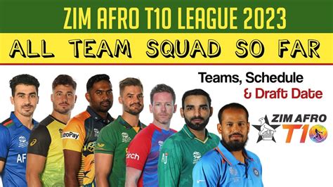 Zim Afro T10 2023 All Team Squad Zim Afro T10 League 2023 Teams