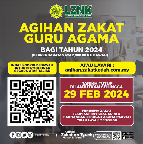 Agihan Zakat Guru Agama Negeri Kedah Lznk