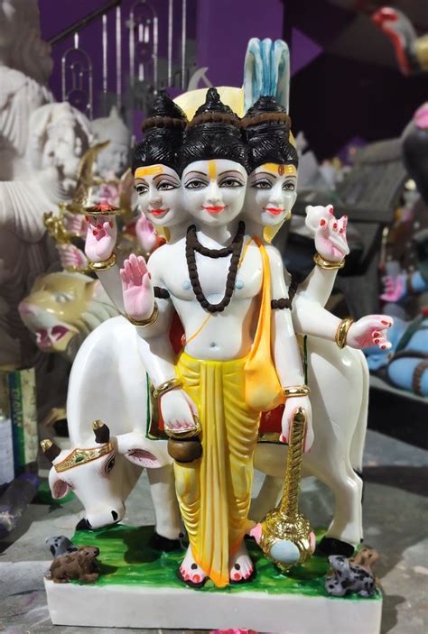 Painted White Marble Dattatreya Statue Temple At Rs In Jaipur