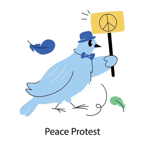 Trendy Peace Protest 38141627 Vector Art at Vecteezy