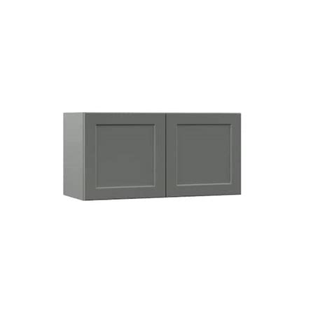 Hampton Bay Designer Series Melvern Storm Gray Shaker Assembled Wall