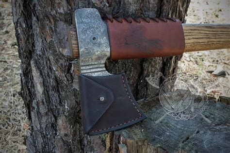 Middle Sized Bushcraft Axe With Fixed Head Camping Axe Etsy